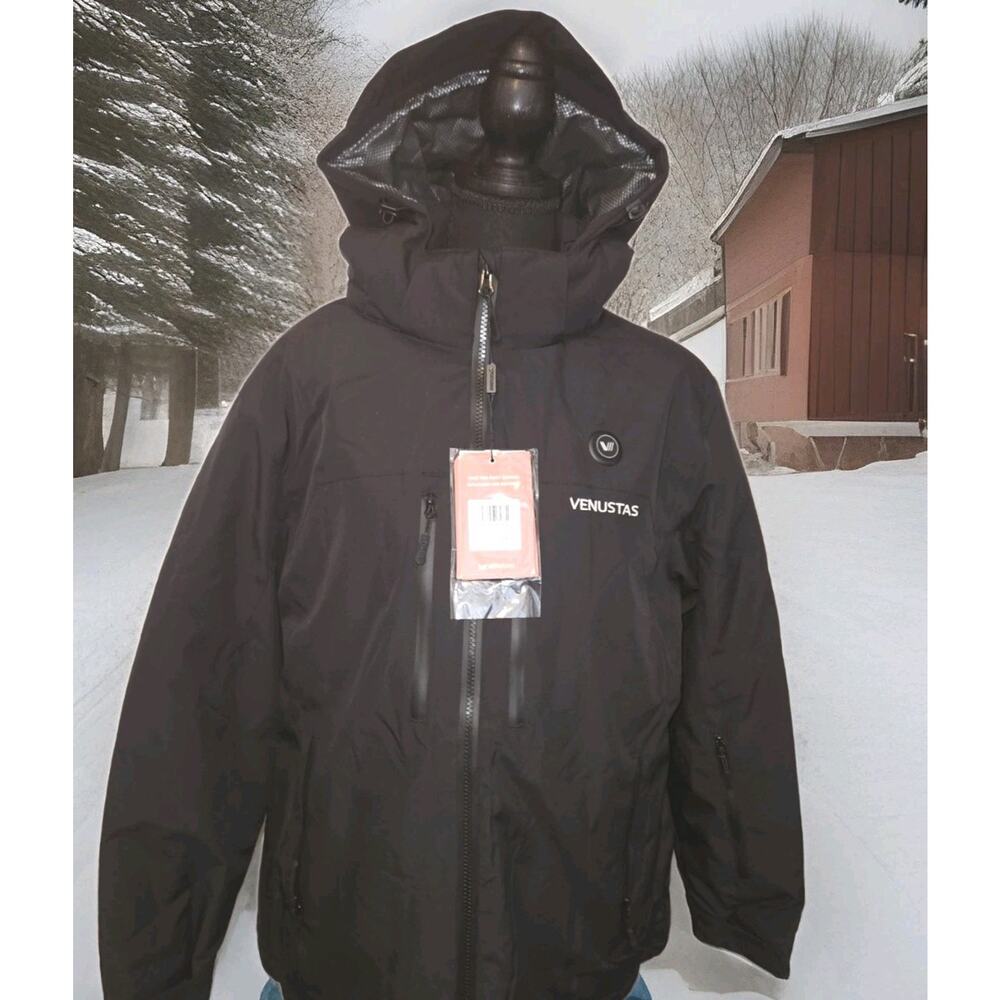 NWT Venustas Women's Heated Jacket W/Battery, Waterproof & Insulated-Sz XL $199